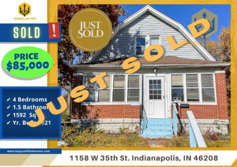 JUST SOLD : 1158 W 35th St. Indianapolis, IN 46208